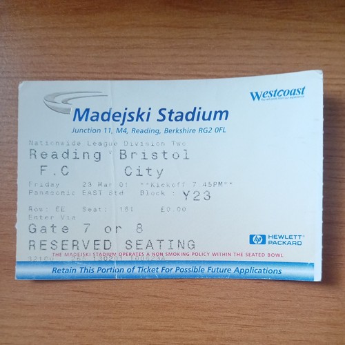 Ticket 2000 2001 3 - ticket, 23/3/2001