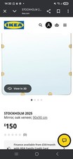 Ikea wall mirror Stockholm