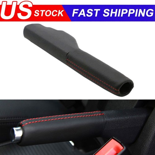 Leather hand parking brake - parking,