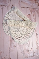 Vintage Cream Oval Lace Doily