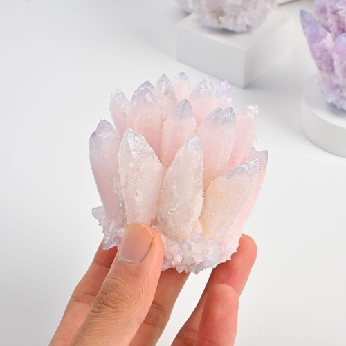 Quartz crystal cluster purple - quartz,