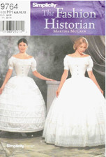 NEW Simplicity 9764 Adult Women Costume Victorian Petticoat Hoop Skirt 6 8 10 12