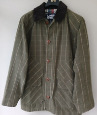 Lands End Country Shooting Hunting Jacket,Green Check & Fully Lined - Size Large