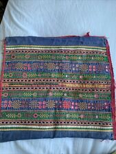 Vintage Indian Hand Embroidered "Banjara" Textile with Mirror work