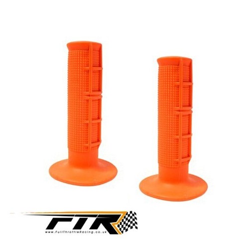 Orange half waffle grips - half,