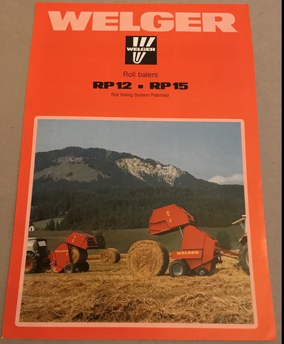 Welger roll round baler rp12 - welger,