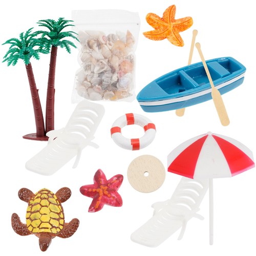 10pcs beach miniature - 10pcs,