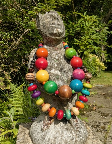 Large statement wooden bead - 2,