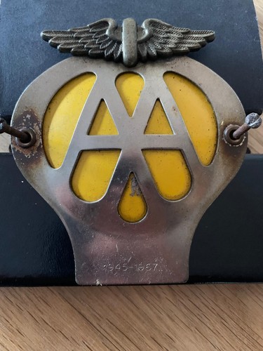 Vintage car badge circa - vintage,
