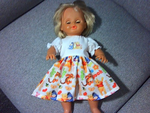 Hand made dolls dress - , fits