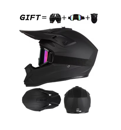 Off road motorcycle - helmet, w/