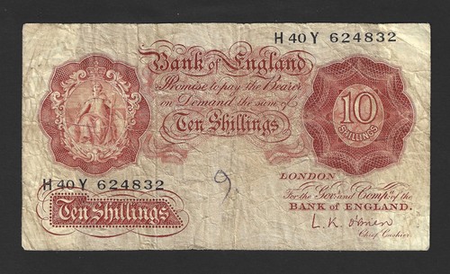 1955 bank england 10 - bank, of
