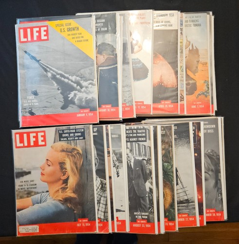Life magazine 1954 issues - life,