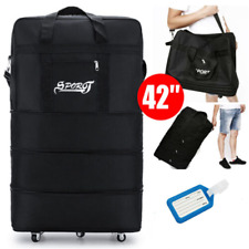 42" Extra Large Lightweight Luggage Trolley Suitcase Travel Bag Handbag 6 Wheels