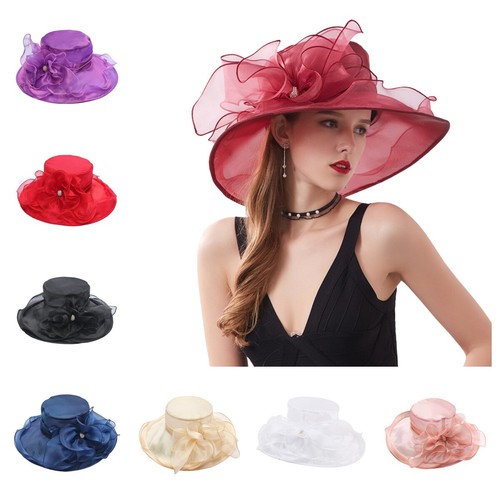 Organza church fascinator - organza,