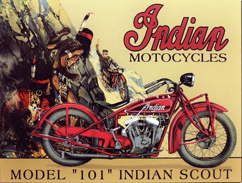 Indian motorcycle plaque retro - motorcycle,