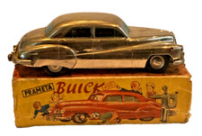 Vintage Prameta Buick 405 Windup Brit Zone Germany Full Chrome Car w/ Box