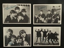 4 ICONIC SMALL BEATLES CARD