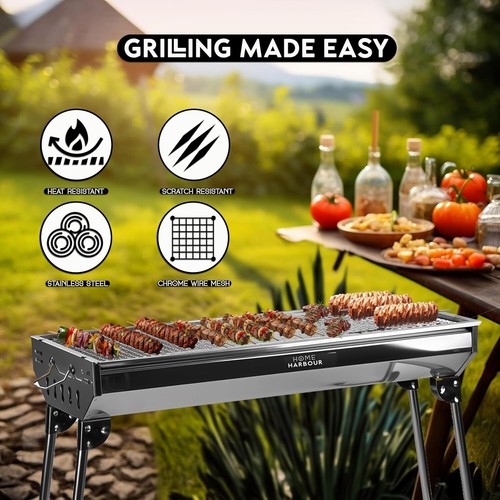 Folding bbq charcoal barbecue - folding,