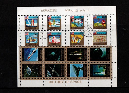 Stamps ajman history space - stamps,