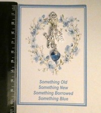 Traditional Lucky Chimney Sweep Something Blue Crystal Heart Love Bridal Charm