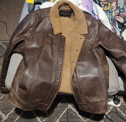Raf leather flying jacket mens - flying,