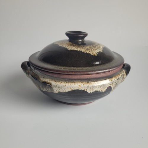 Vintage studio pottery lidded - vintage,