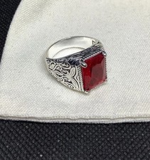 Men turkish red - zircon, ring
