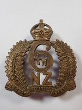 New Zealand: 6th (Manawatu) Mounted Rifles original Cap Badge (Gaunt)