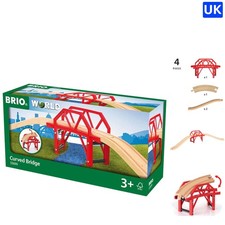 Wooden Curved Train Bridge