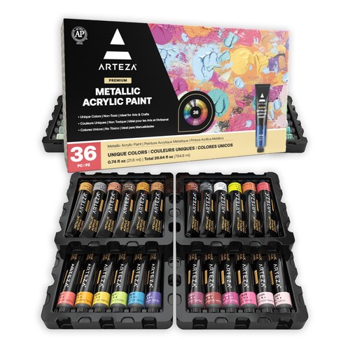 Acrylic paint metallic with - paint,