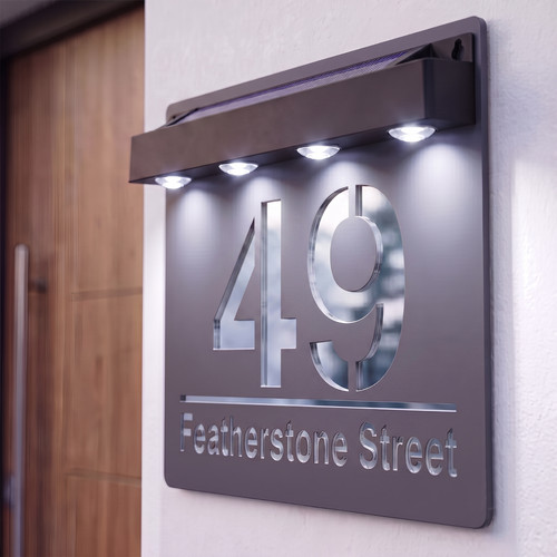 Laser house number plaques - laser,