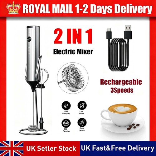 Electric milk frother handheld - milk,