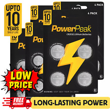 PowerPeak CR2032 CR2025 CR2016 CR2450 CR1632 CR1620 CR1616 CR1220 Batteries DL