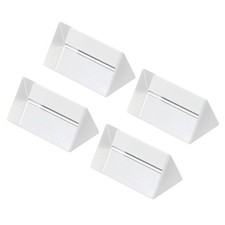 4Pcs 50mm/2 Inch Triangular Prism Glass Optical Rainbow Prism Clear