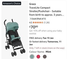 Graco Travelite Compact