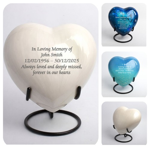 Adult heart memorial urn - memorial, for