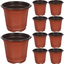  50 PCS Big Flower Pot Plastic Starting Container Pots for Indoor Plants