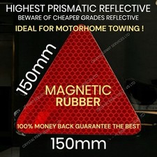 1X TOW CAR SIGN RED REFLECTIVE