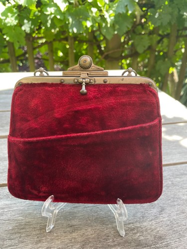 Vintage 1920s 1930s - , burgundy