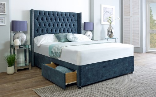 Ascot wingback divan bed set - ascot,