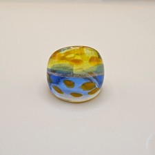 Murano Glass Dome Ring Chunky
