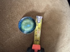 Vintage stamped Ruskin blue