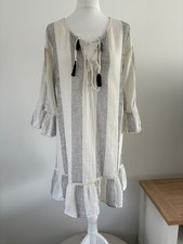 M&S White Black Stripe Short