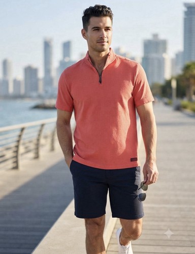 Burberry men polo shirt red - polo,