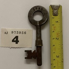 Vintage HM PRISON KEY 1526 THE MAZE  Gibbons Iron Door Lock Cell Long  Kesh Lot4