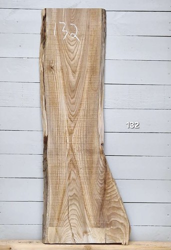 Elm live edge timber 1240mm - live,