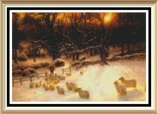 SHORTENING WINTER'S DAY Landscape Wall Art FARQUHARSON Print Rustic Farm Decor