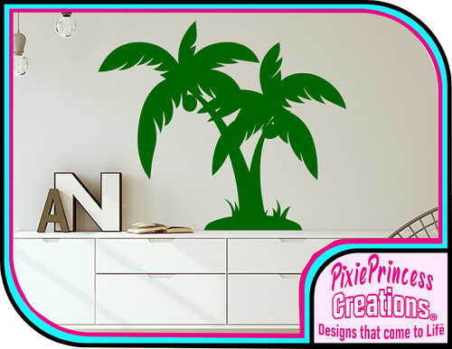 Beach tropical vinyl sticker - tropical,