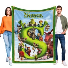 Shrek Flannel Blanket Soft Bed